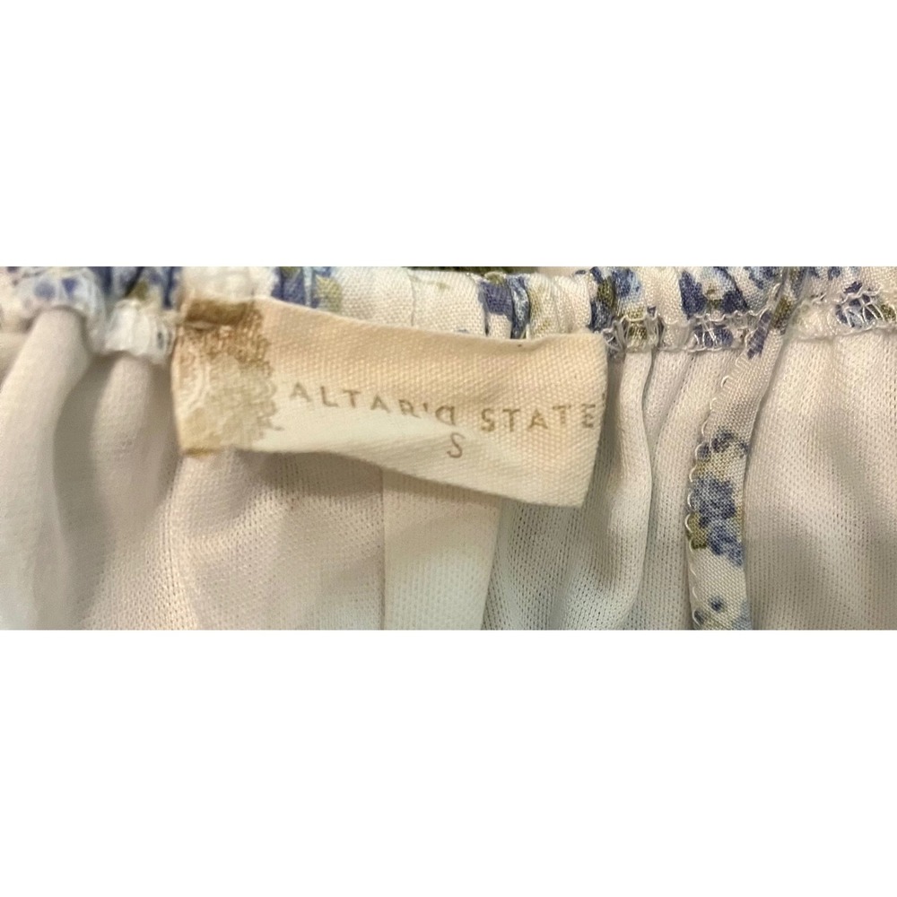 Altar'd State Blue Floral High Low Sundress Cottagecore Midi Maxi Small - Picture 9 of 10